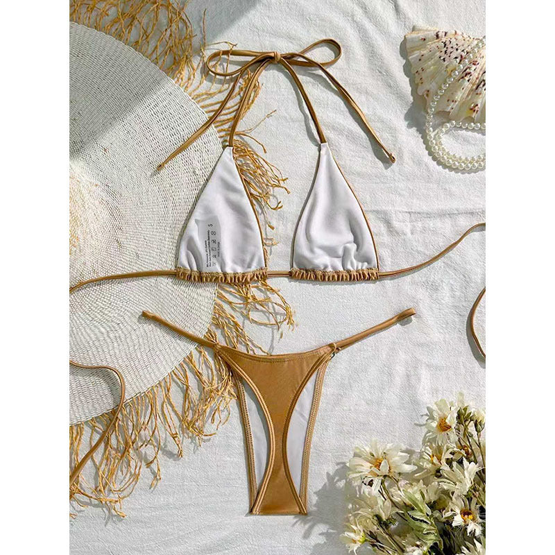 Damen Hochwärtiger Triangel-Bikini EB
