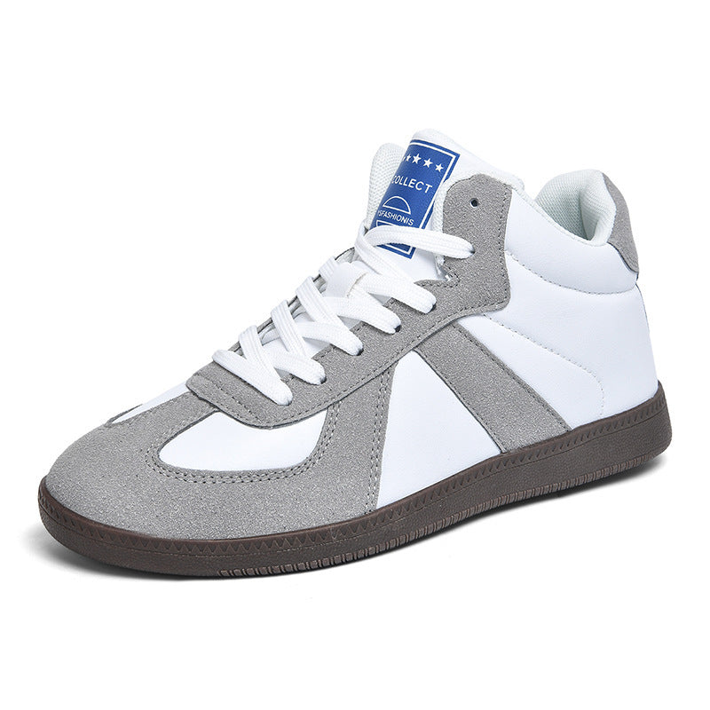 Unisex nan urbaner Tennis-Sneaker mit Veloursleder-Overlays gepolstertem Fersenkragen und vulkanisierter Gummisohle EB
