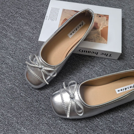 Damen Ballerinas mit elegantem Schleifen-Detail und softem Innenfutter EB