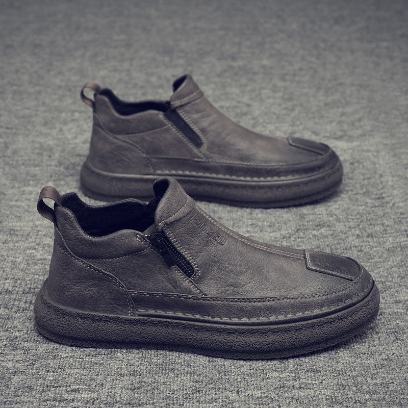 Herren Komfortable und stylische Stiefel mit Reißverschluss EB