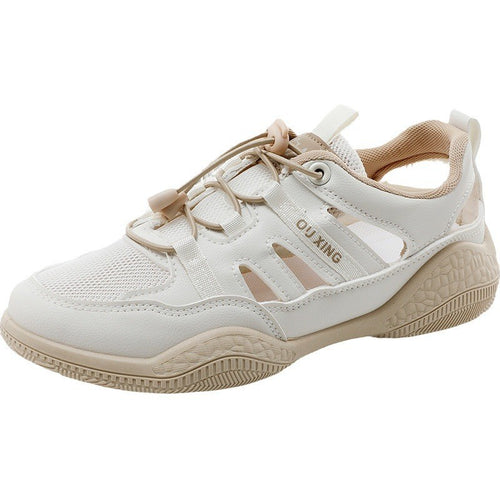 Damen Atmungsaktive Sport Sneakers mit elastischen Schnürsenkeln EB