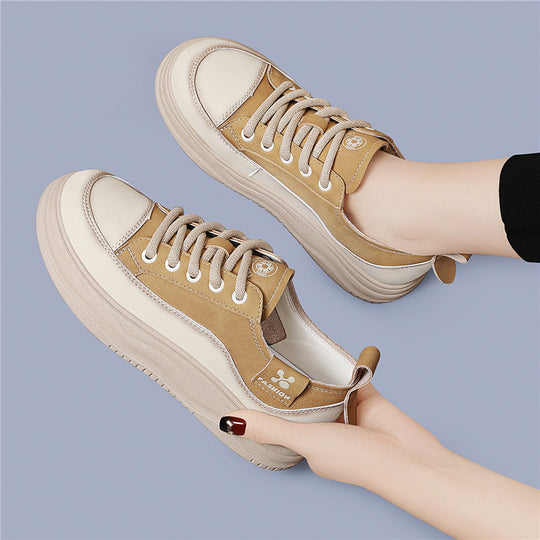 Damen Modische Plateau-Sneaker mit minimalistischer Form EB