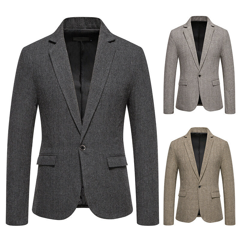 Herren eleganter Blazer im Herringbone-Design EB