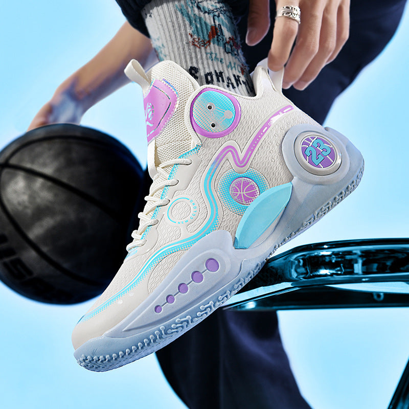 Damen Basketball Sneakers mit innovativem Dämpfungssystem und rutschfester Sohle EB