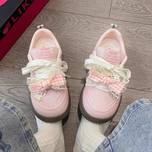 Damen Sneakers mit verspieltem Schleifen-Design von EB