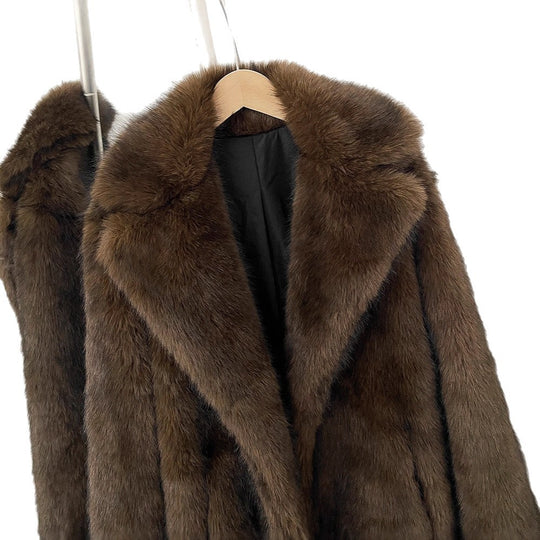 Damen Langhaarmantel für elegante Anlässe EB
