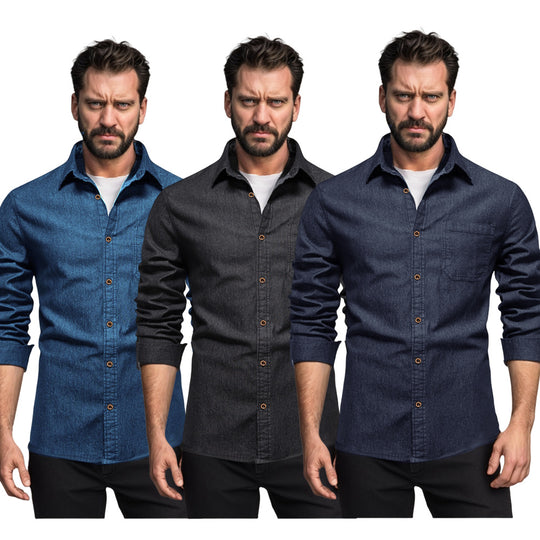 Herren Denim Hemd EB