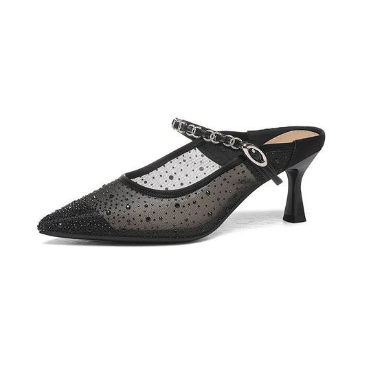 Damen Elegante Slingback-Pumps mit modischen Applikationen EB
