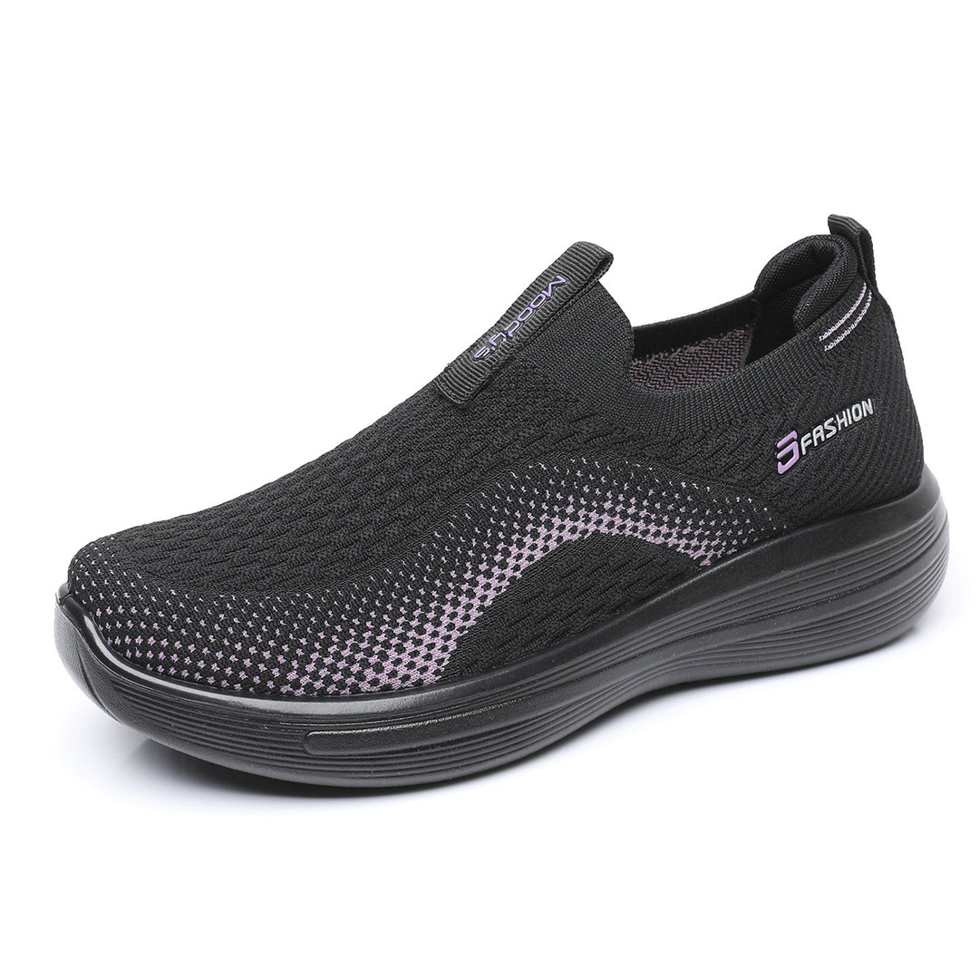 Damen Bequeme Slip-On Sneakers mit flexiblem Komfortdesign EB