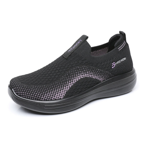 Damen Bequeme Slip-On Sneakers mit flexiblem Komfortdesign EB