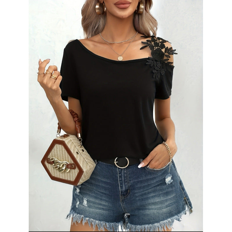 Damen Oberteil mit verspieltem floralen Design EB