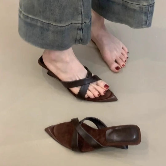 Damen elegante Sling-Heels mit komfortabler Fußbettgestaltung EB