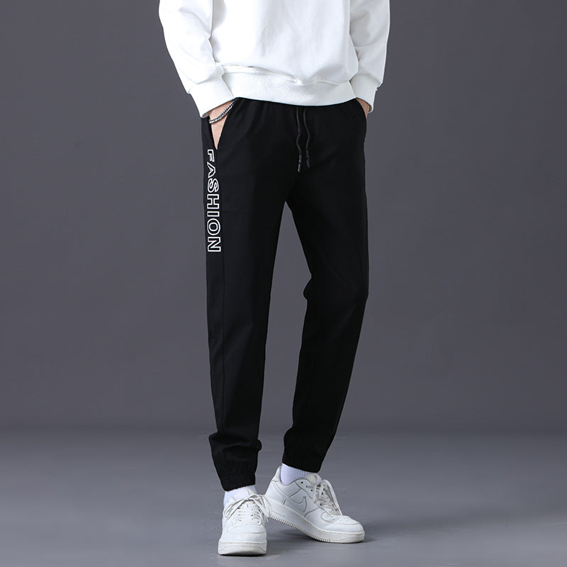 Herren modische Jogginghose mit elastischem Bund und seitlichen Taschen EB
