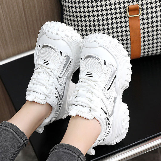 Damen sportliche Sneakers mit dämpfendem Komfort und atmungsaktiver Netzstruktur EB