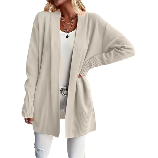 Damen Offener Strickmantel im lässigen Stil EB
