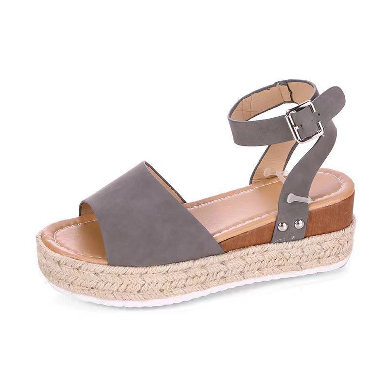 Damen Espadrille Sandalen mit verstellbarem Riemen EB