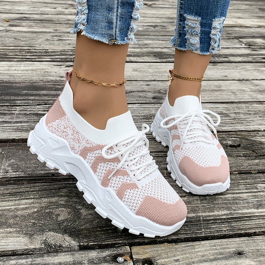 Damen atmungsaktive Lauf-Sneaker mit flexibler Sohle EB