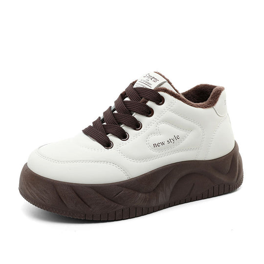 Damen Sportliche Sneakers mit flauschigem Innenfutter EB