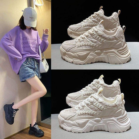 Damen Sneaker mit atmungsaktiven Mesh-Obermaterialien und rutschfesten Sohlen EB