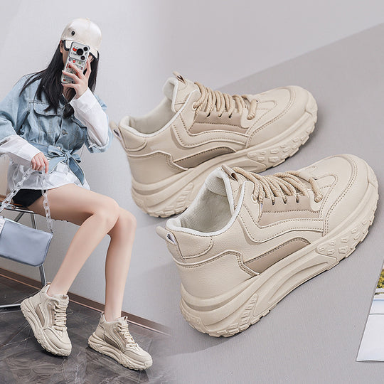 Damen Hochwertige Chunky Sneakers mit stabiler Sohle und atmungsaktiver Konstruktion EB