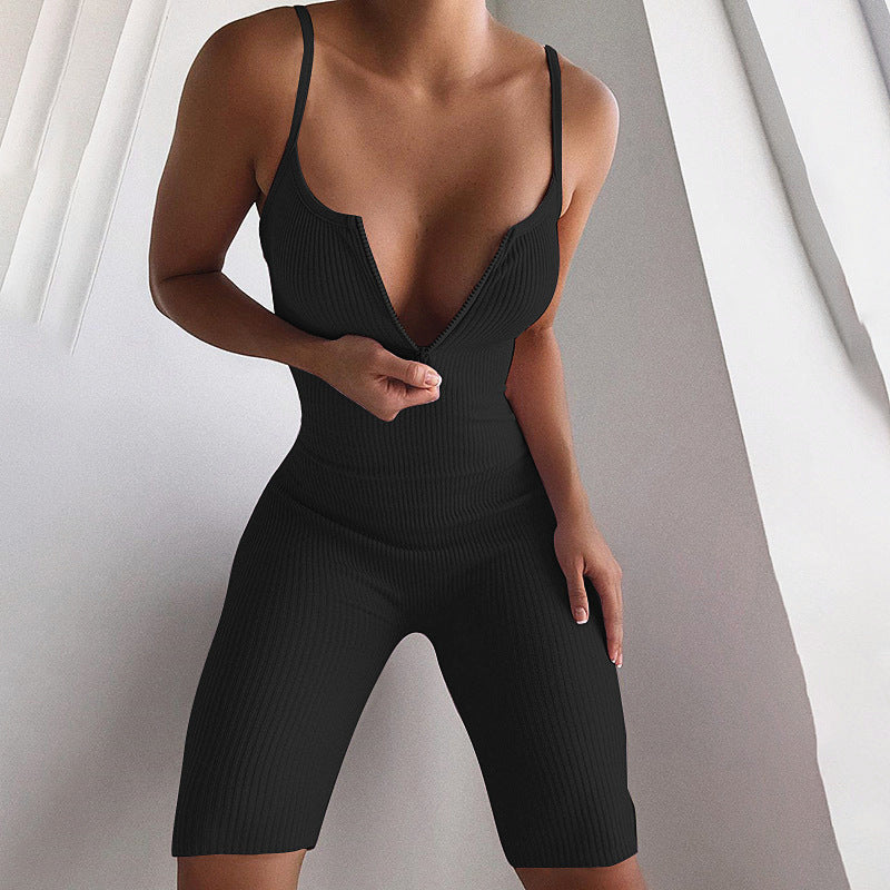 Damen Bodycon-Ripp-Overall EB