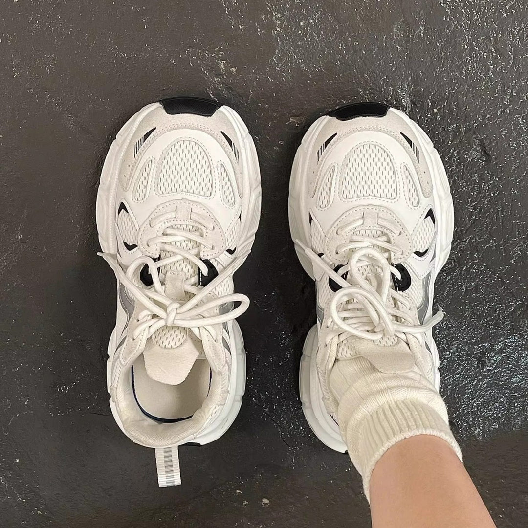 Damen Sportliche Laufschuhe mit atmungsaktiver Mesh-Oberfläche und dämpfender Sohle EB