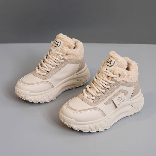 Damen isolierende High-Top Sneakers mit weichem Innenfutter und rutschfester Sohle EB