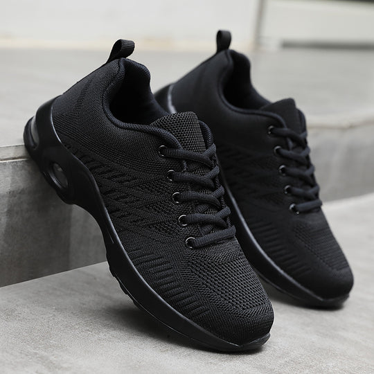 Damen Sportliche Lightweight Sneakers mit atmungsaktiver Mesh-Oberfläche und dämpfender Sohle EB