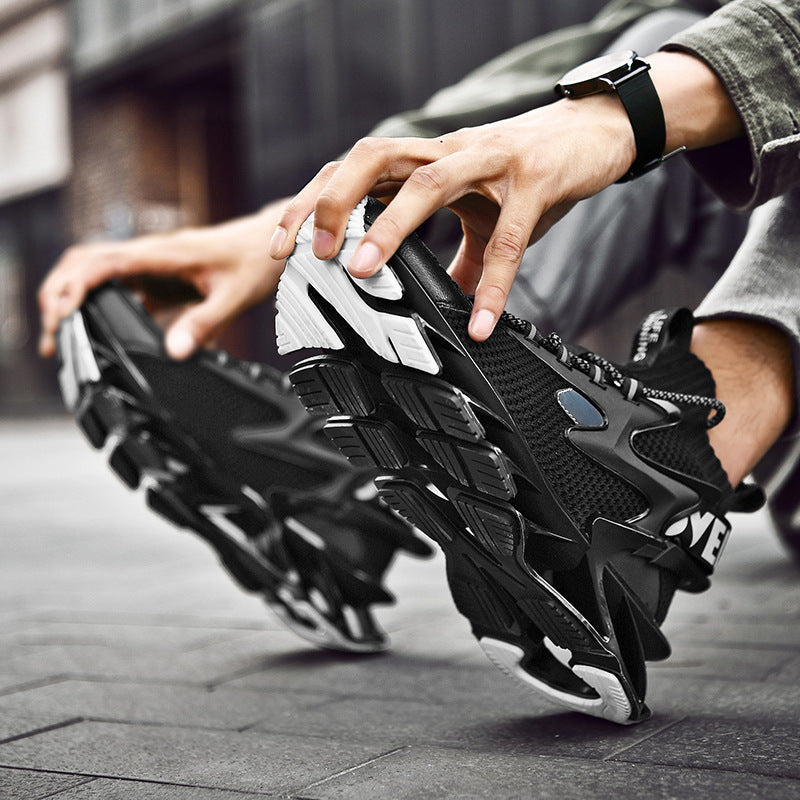Damen Sportliche Traingsneakers mit atmungsaktiver Mesh-Oberfläche und dämpfender Sohle EB