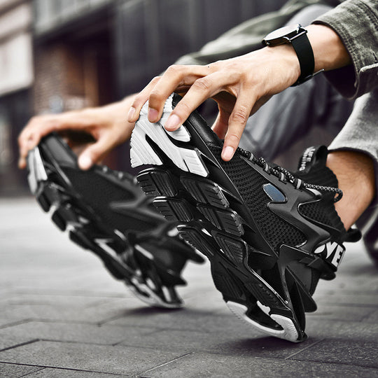 Damen Sportliche Traingsneakers mit atmungsaktiver Mesh-Oberfläche und dämpfender Sohle EB