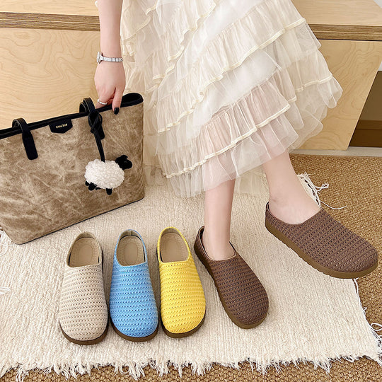 Damen Komfortable und stilvolle Clogs aus weichem Material EB