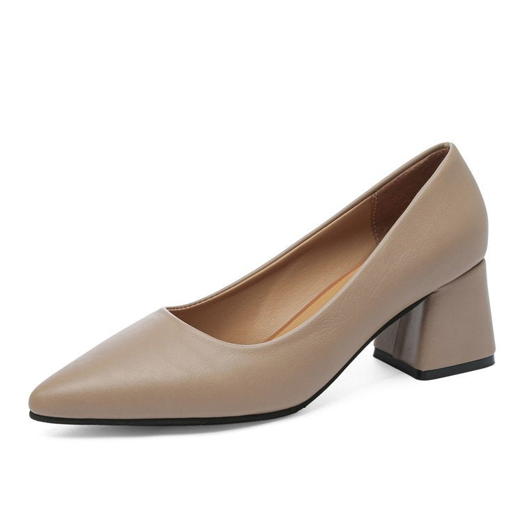 Damen elegante Pumps mit blockiertem Absatz EB