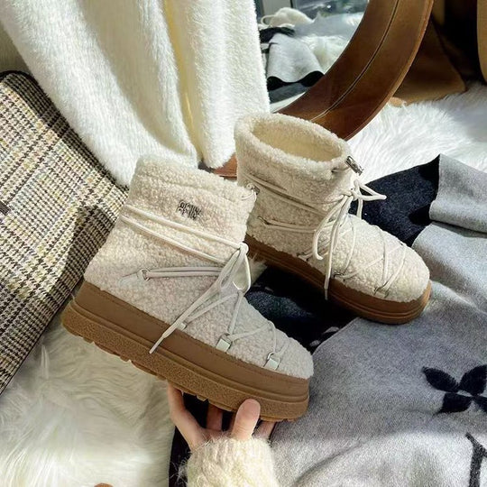Damen Winterboots mit kuscheligem Innenfutter und rutschfester Sohle EB
