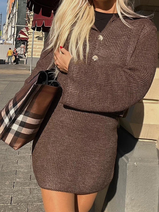Damen Strickjacke mit modernen Knopfdetails EB