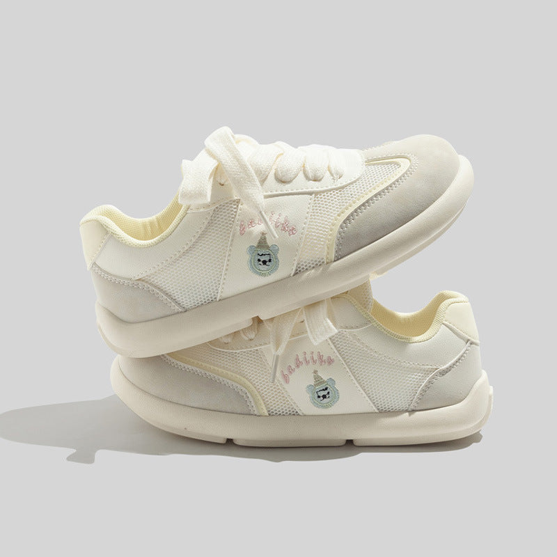 Damen Sneakers mit verspieltem Bärenmotiv und atmungsaktivem Obermaterial EB