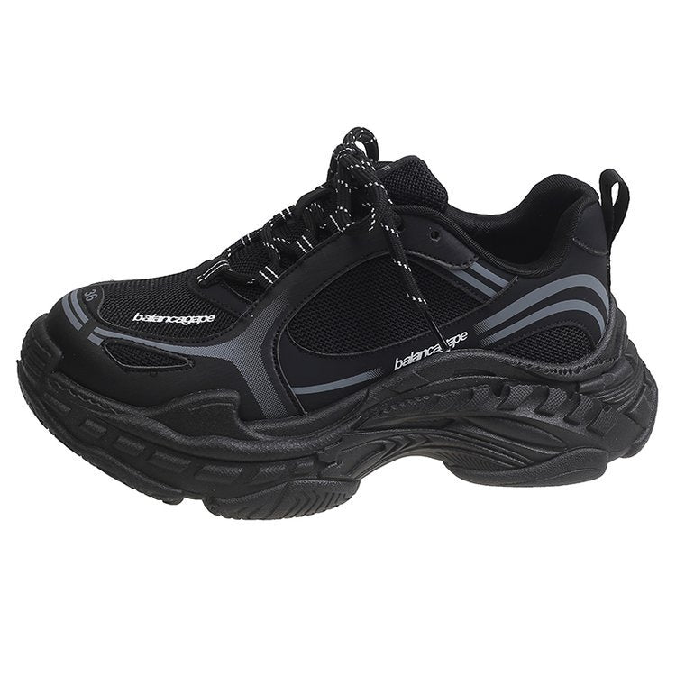 Damen sportliche Sneaker mit atmungsaktiver Mesh-Oberfläche und dämpfender Sohle EB