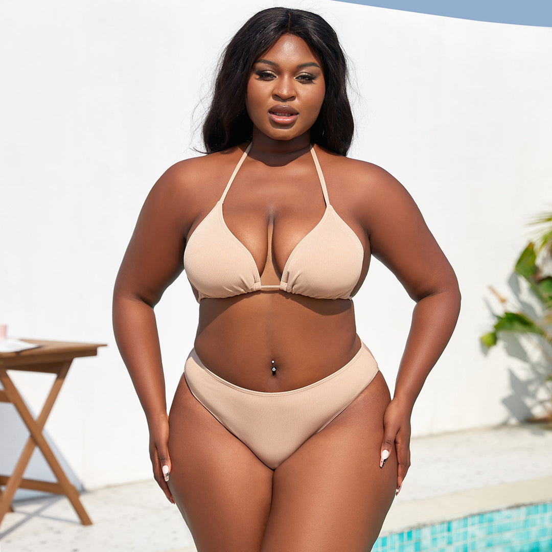 Damen Triangel-Bikini mit Rock EB