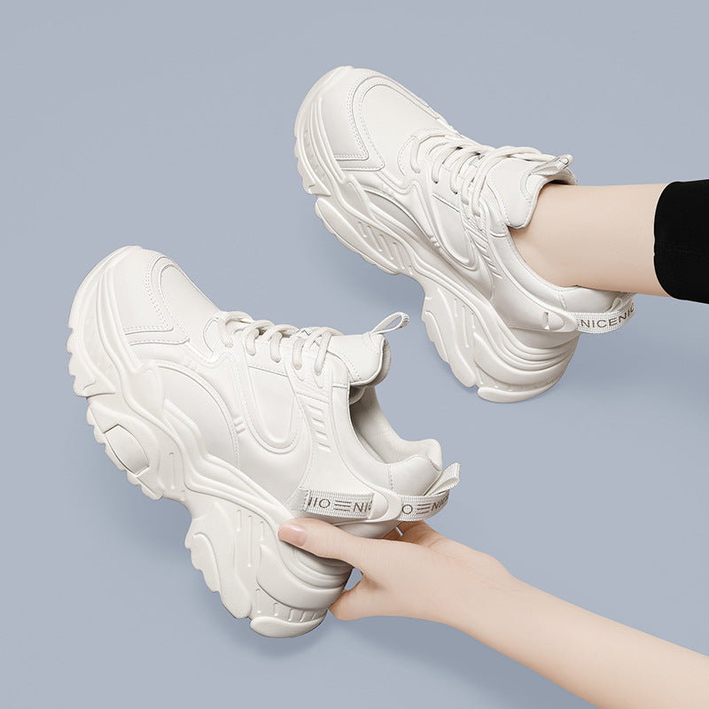 Damen Sportliche Chunky Sneaker mit ergonomischer Dämpfung und rutschfester Sohle EB