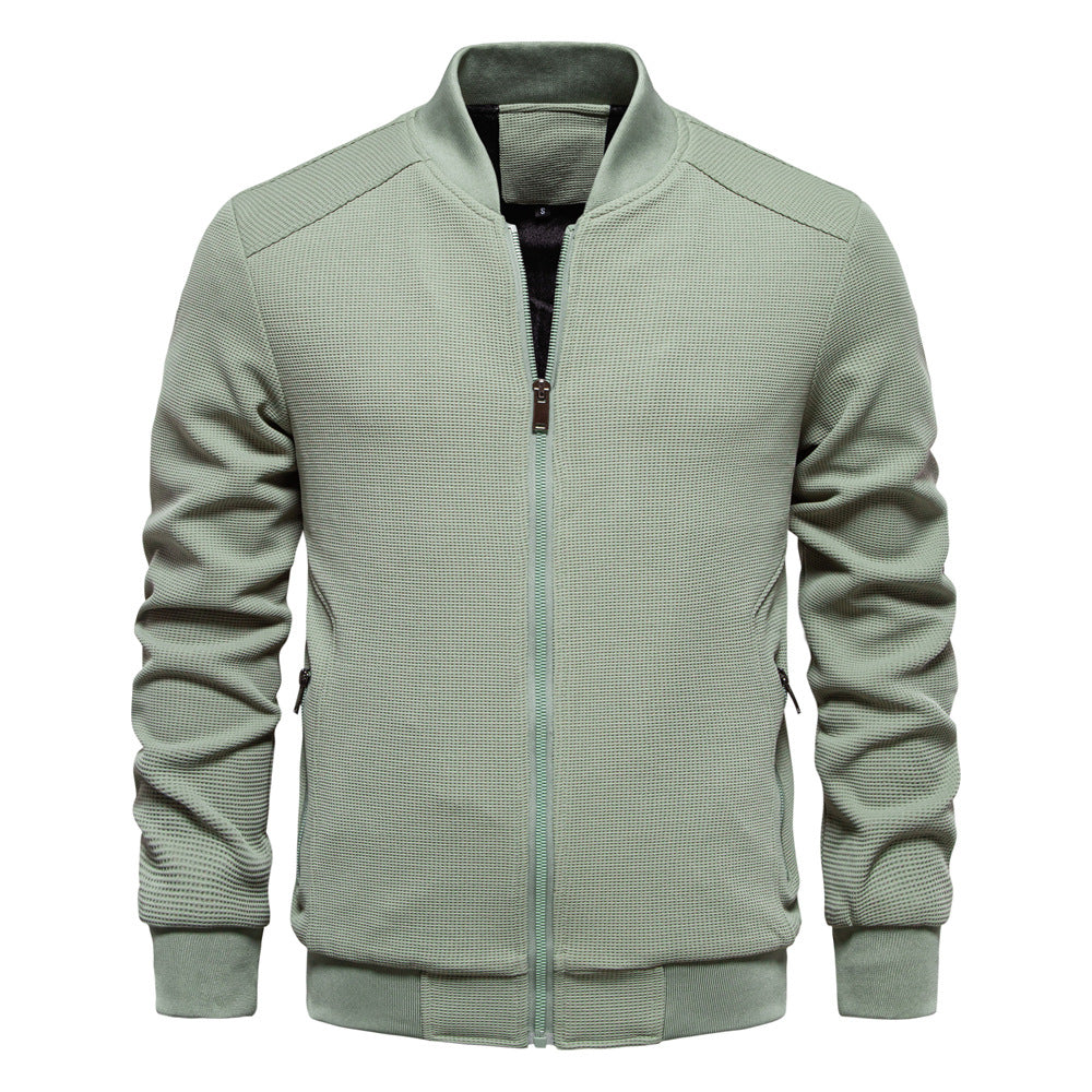 Herren modische Sportjacke mit atmungsaktivem Strukturdesign EB