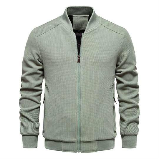 Herren modische Sportjacke mit atmungsaktivem Strukturdesign EB