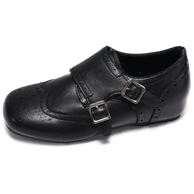 Damen elegante Schnallenschuhe mit feinen Perforationen EB