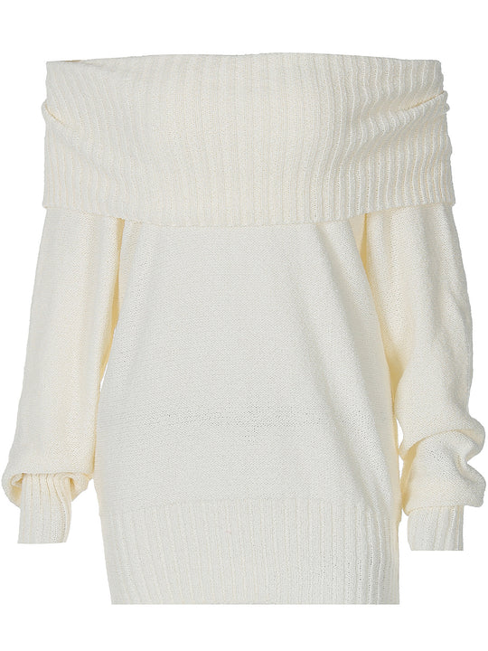Damen Off-Shoulder Strickpullover EB