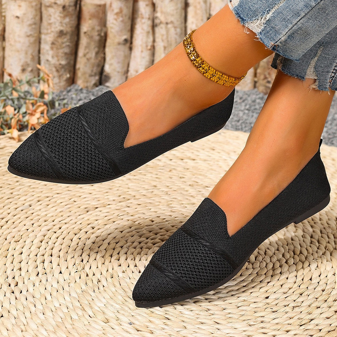 Damen Modische Halbschuhe mit atmungsaktiver Webstruktur und flexiblem Fußbett EB