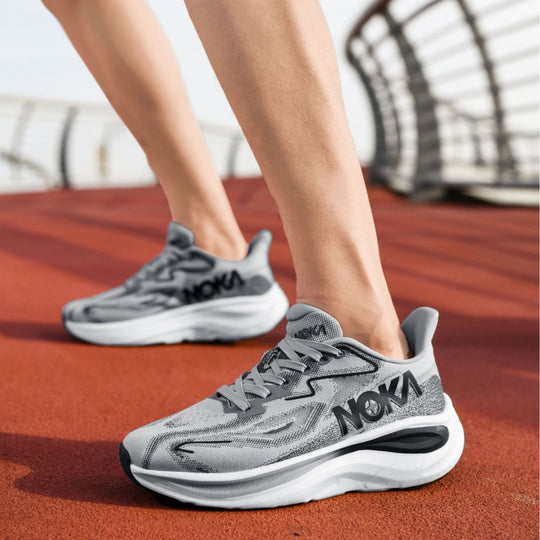 Unisex gedämpfte Hohlkern-Roadrunning Schuhe mit atmungsaktivem Strickoberteil und ergonomischer Plateau-Zwischensohle EB