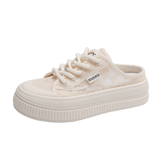Damen Bequeme Slip-On Sneakers mit luftiger Textiloberfläche EB