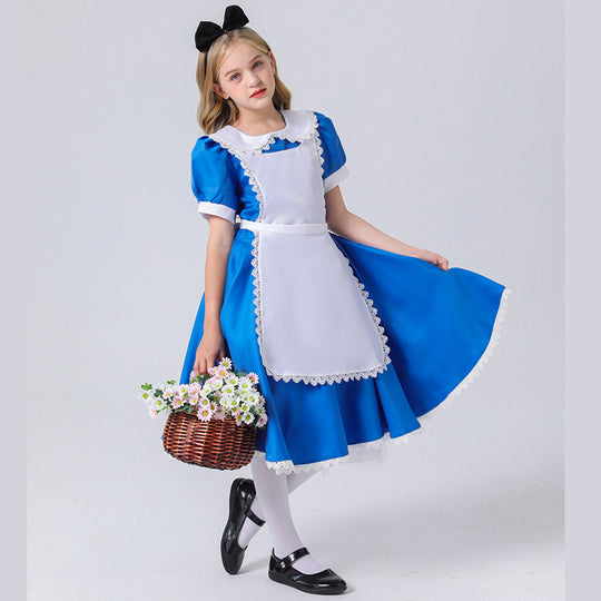 Mädchen Kostüm als klassische Geschichtefigur EB