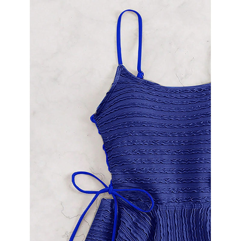 Damen Tankini-Set mit elastischer Raffung und verstellbaren Trägern EB