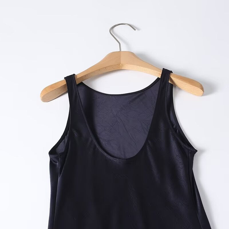 Damen Langes Seidenkleid mit elegantem Rückenausschnitt EB