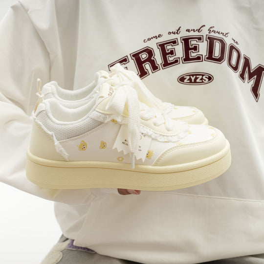 Damen Sneakers mit fröhlichem Tiermotiv und bequemem Innenfutter EB