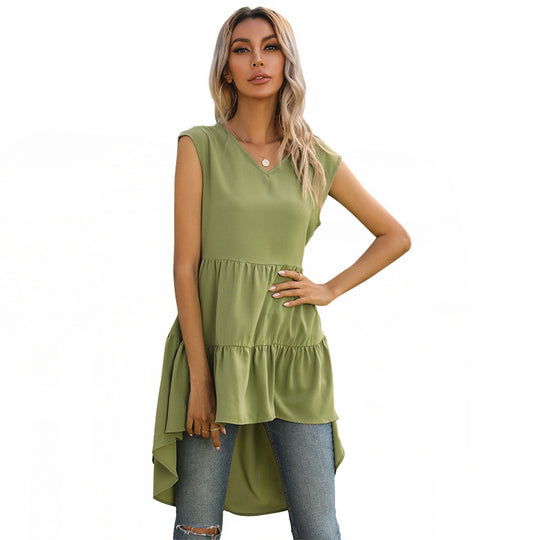 Damen Tunika mit fließendem Schnitt und praktischen Taschen EB